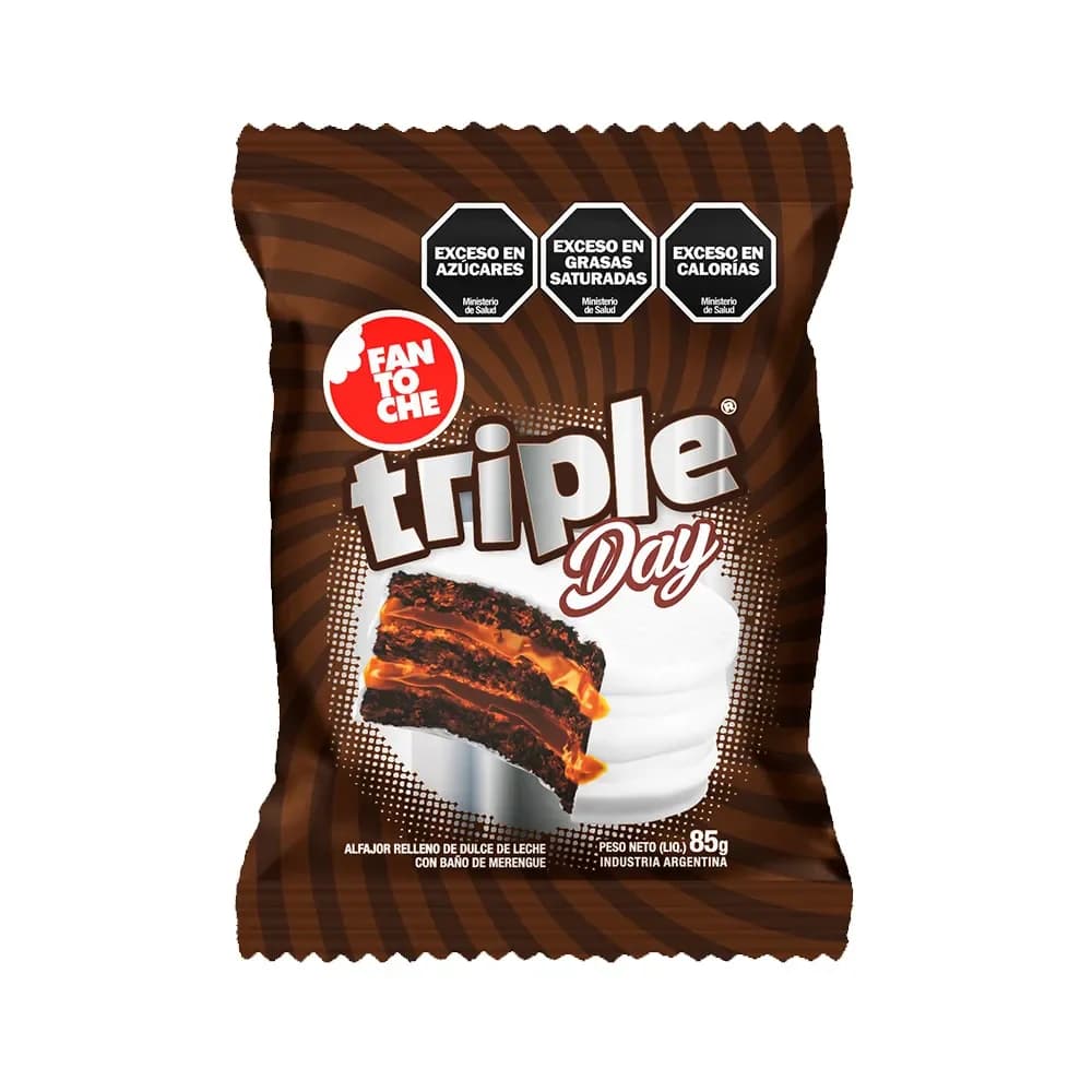 Alfajor Fantoche Triple Day Blanco