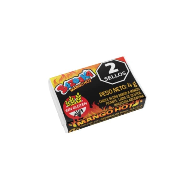 Chicle Bazooka Mango Hot