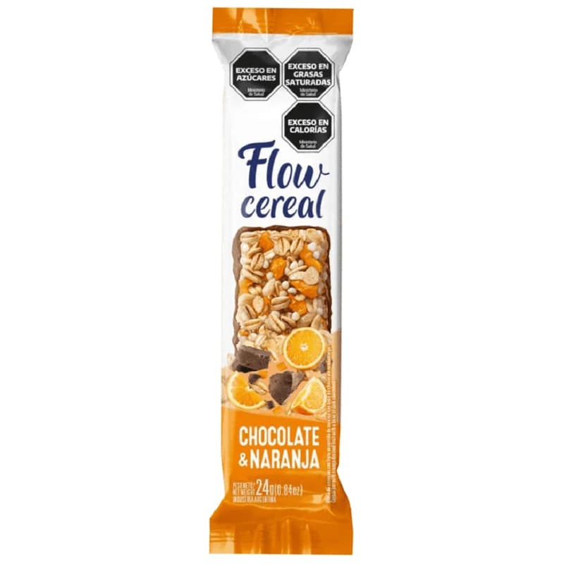 Barra Flow Cereal Chocolate y naranja 23g