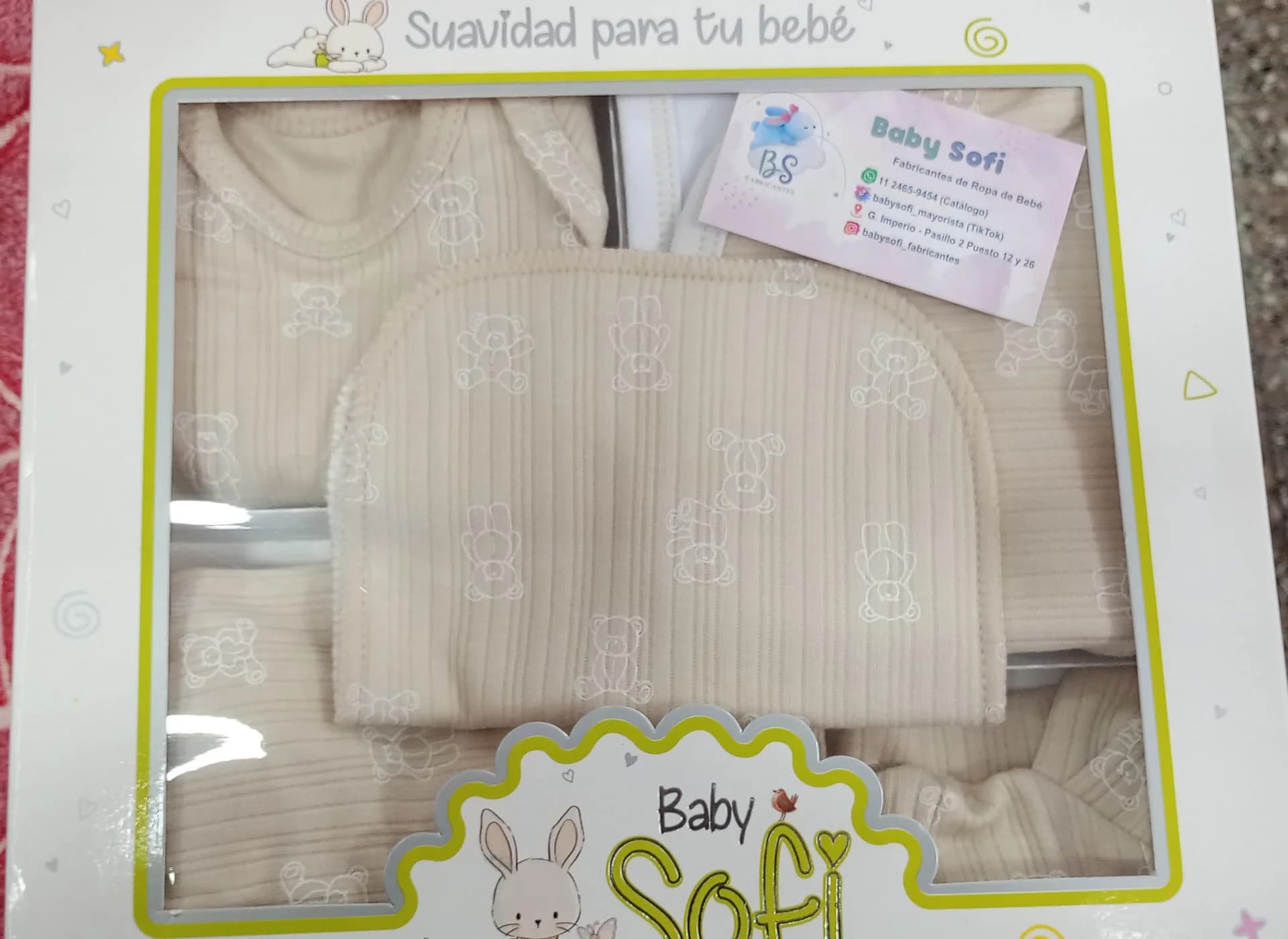 RECIBIDOR BEBÉ GRANDE ALGODÓN