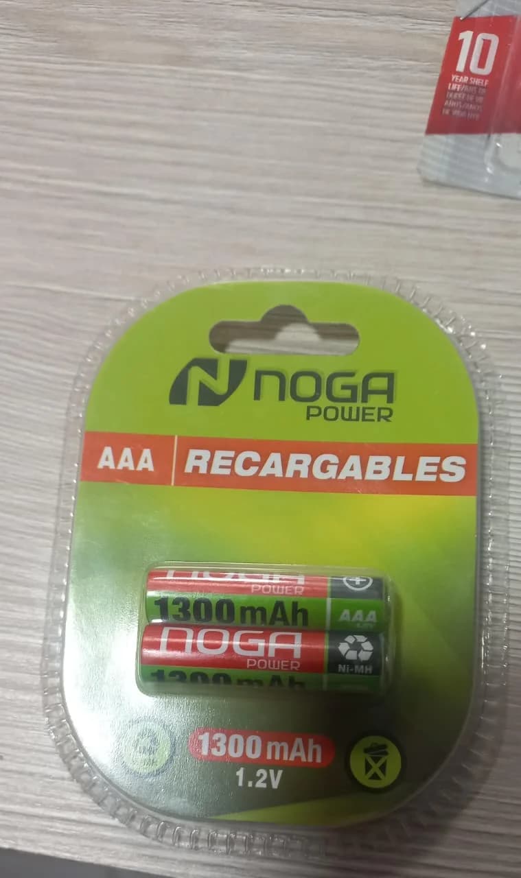 PILAS AAA BLISTER RECARGABLE NOGA 1300MAH