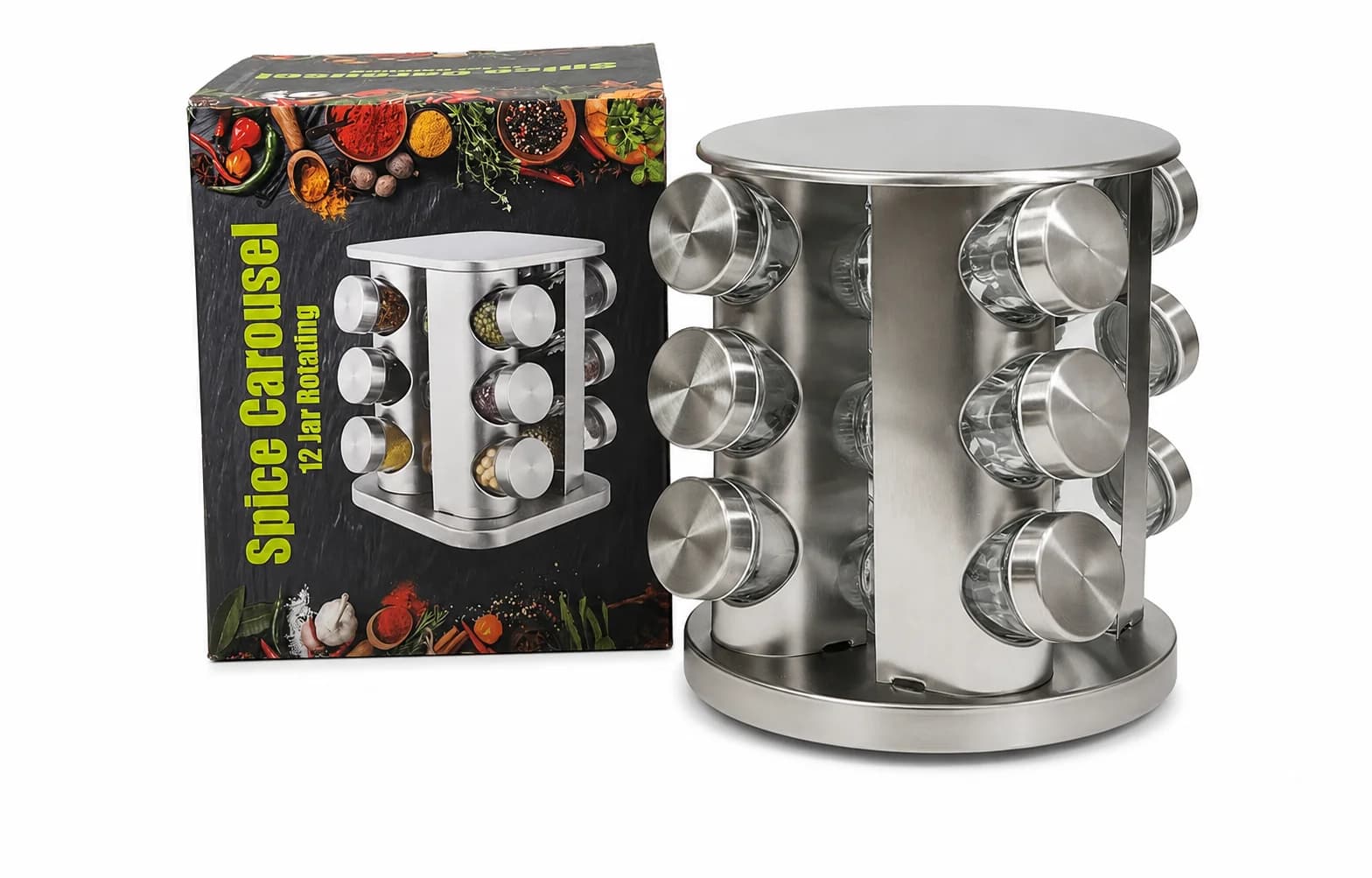 SET ESPECIERO GIRATORIO X12PCS