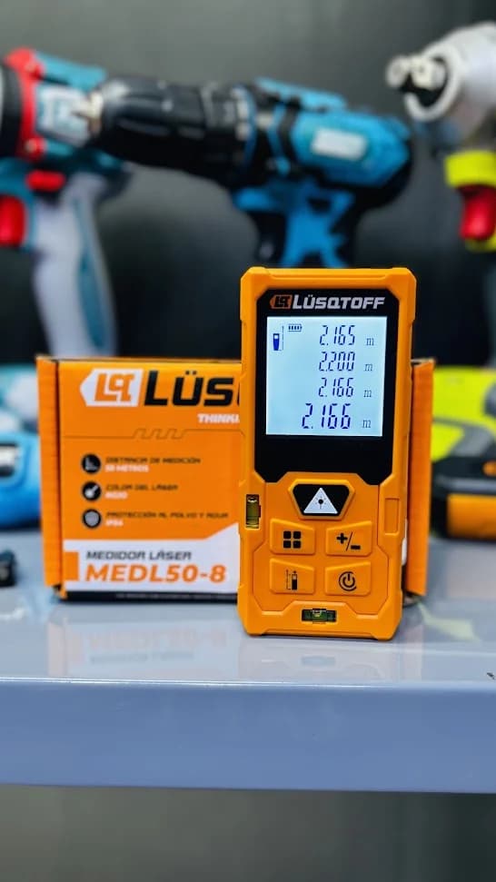 Medidor de distancia laser 50mts Lusqtoff