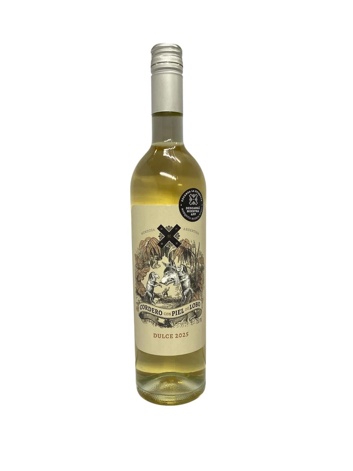 Vino Cordero con piel de lobo blanco dulce