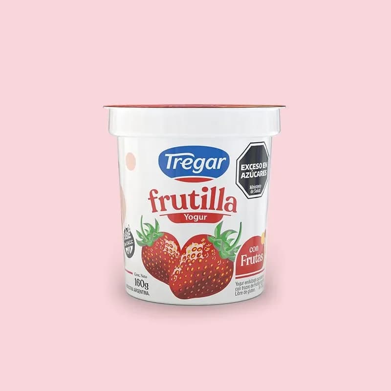 Yogur Tregar 160g Frutilla con frutas