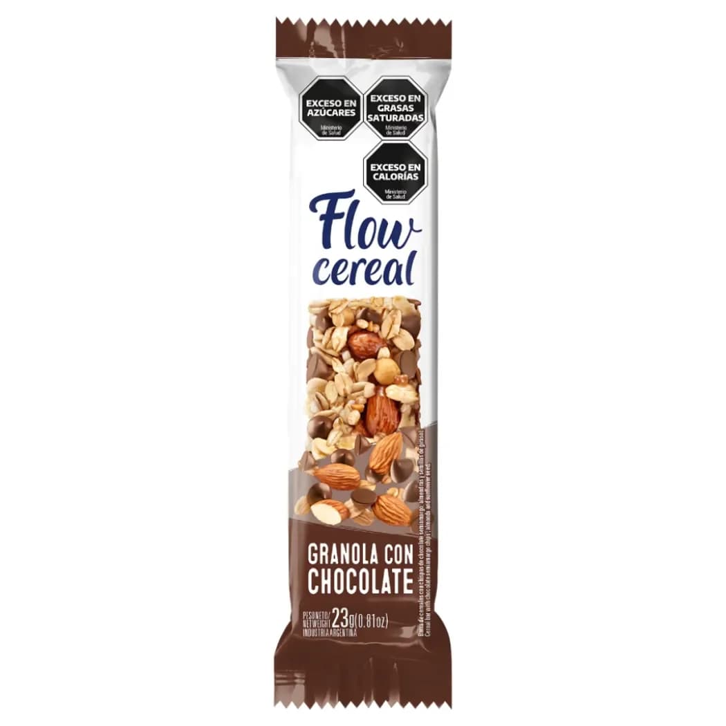 Barra Flow Cereal Granola con chocolate 23g