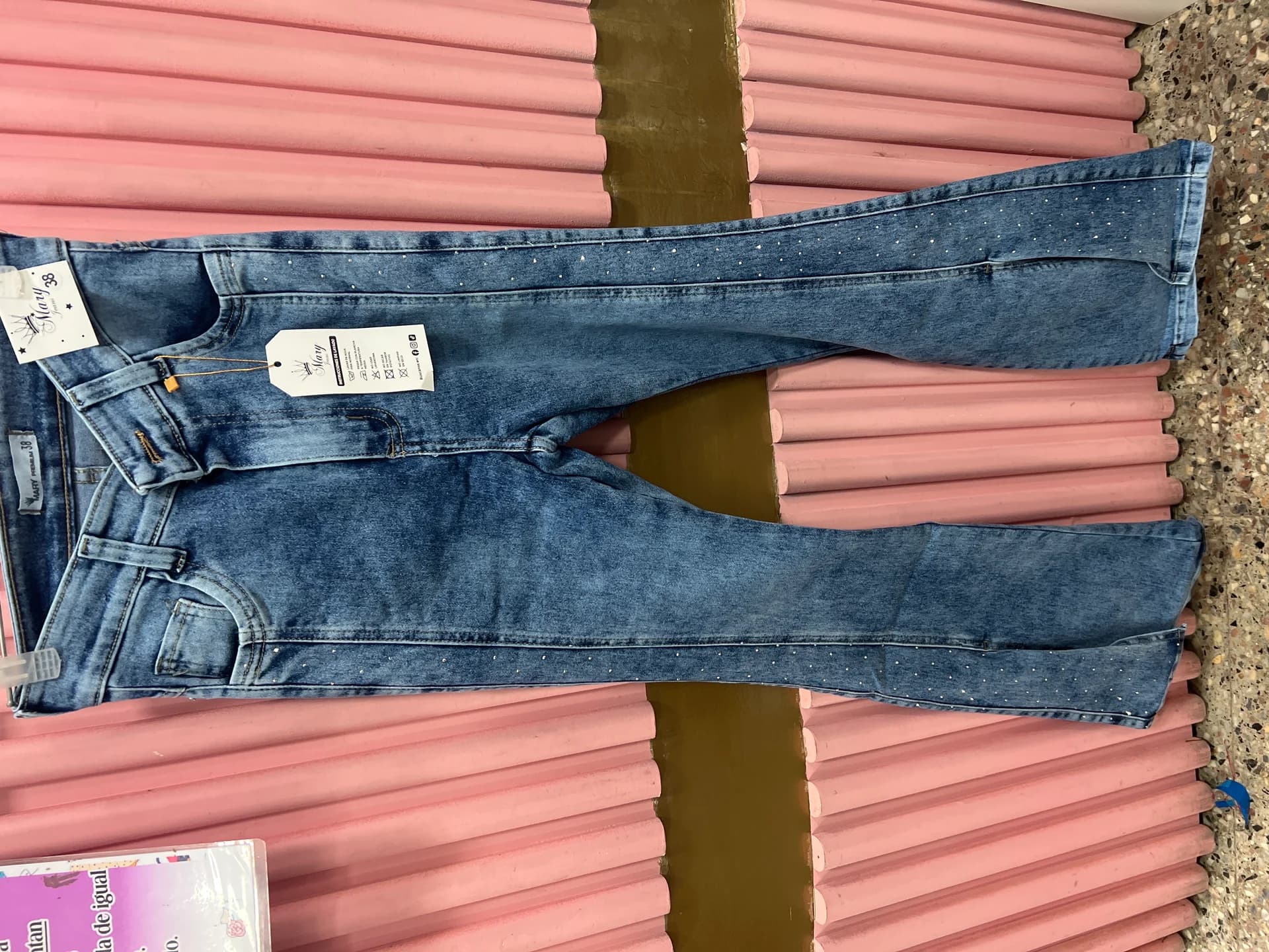 JEANS CON STRASS OXFORD “MARY”
