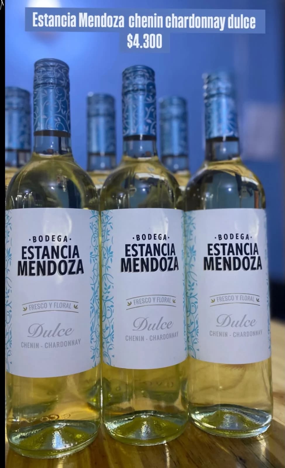 VINO ESTANCIA MENDOZA CHENIN CHARNONNAY DULCE