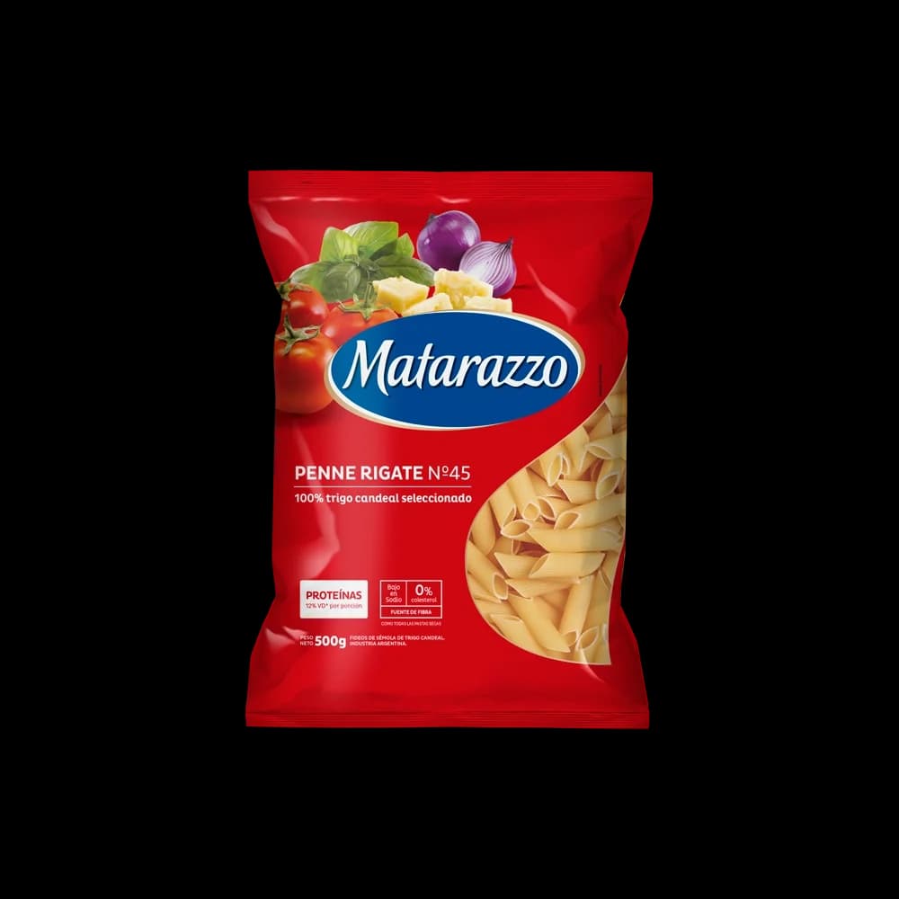 Fideos Matarazzo Penne Rigate n°45