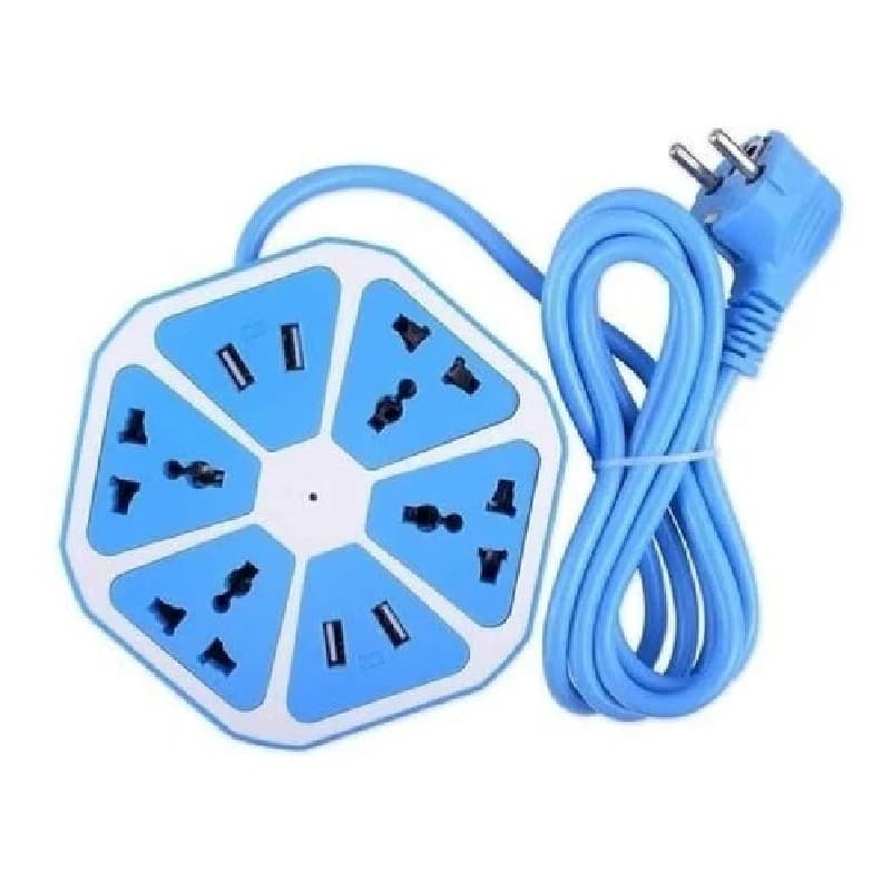 ZAPATILLA 6 HEAD 4 USB PORT 2M
