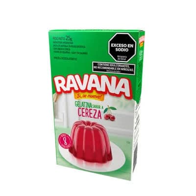 Gelatina Ravana Cereza Dietetica sin azucar