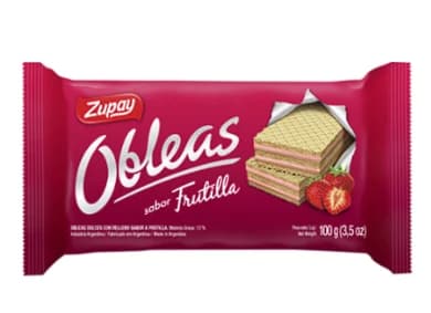 Gall. Obleas Frutilla Zupay 50g