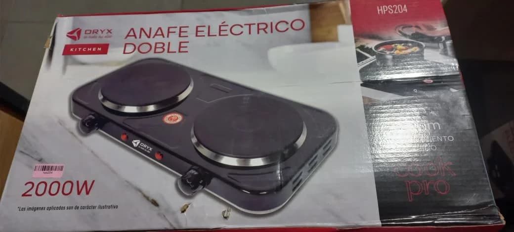 ANAFE ELECTRICO DOBLE 2000W HPS204 - - -