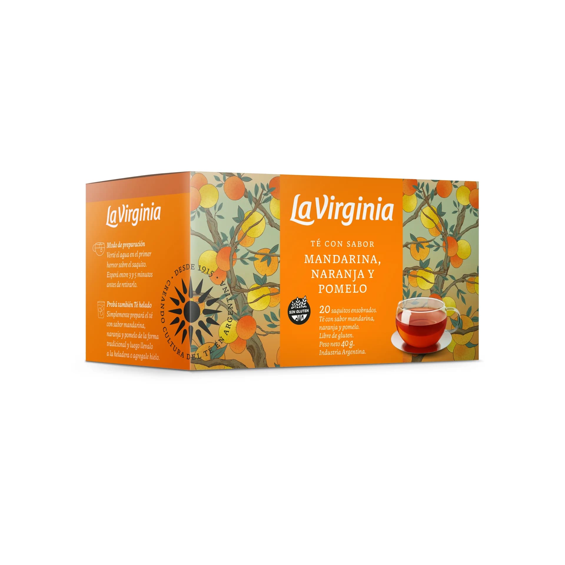 Te La Virginia Mandarina Naranja y Pomelo