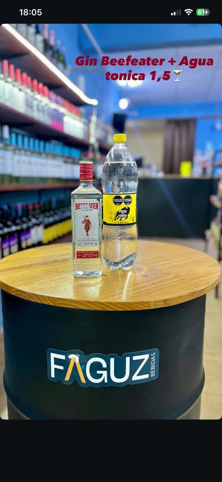 COMBO GIN BEEFEATER + AGUA TONICA