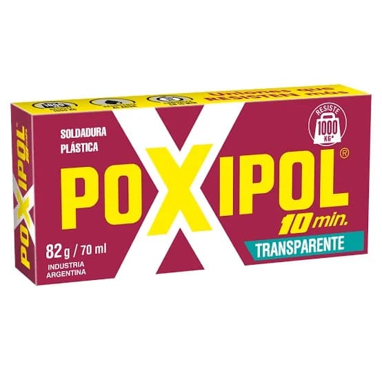 POXIPOL TRANSPARENTE - METALICO 10MIN