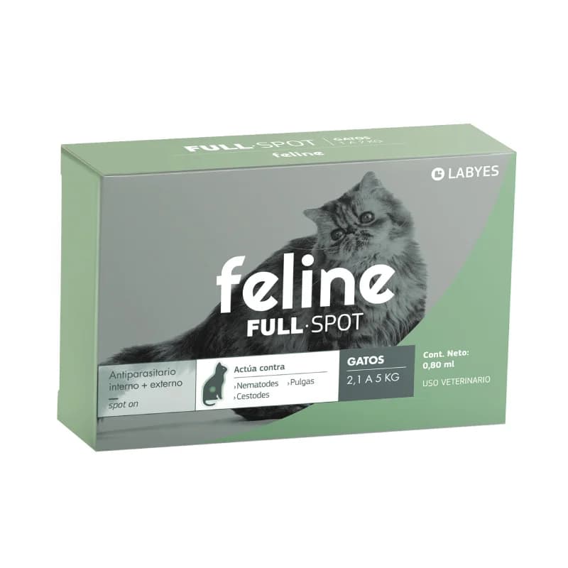 pipeta feline full spot hasta 5kg (antiparasitario y pulgas gato)