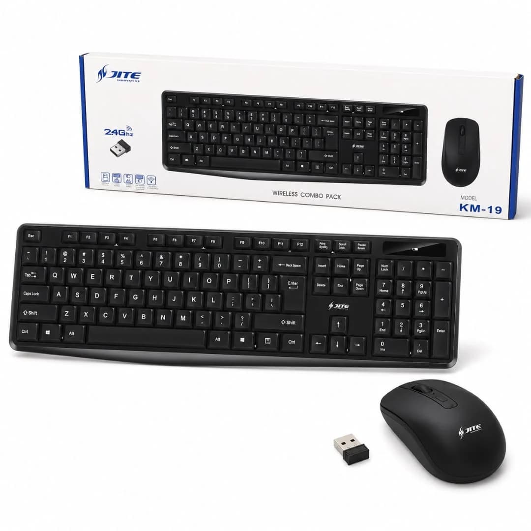 COMBO TECLADO + MOUSE INALAMBRICO KM-19
