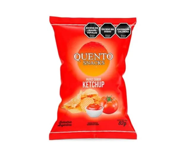 Papas Ketchup Quentos 82g