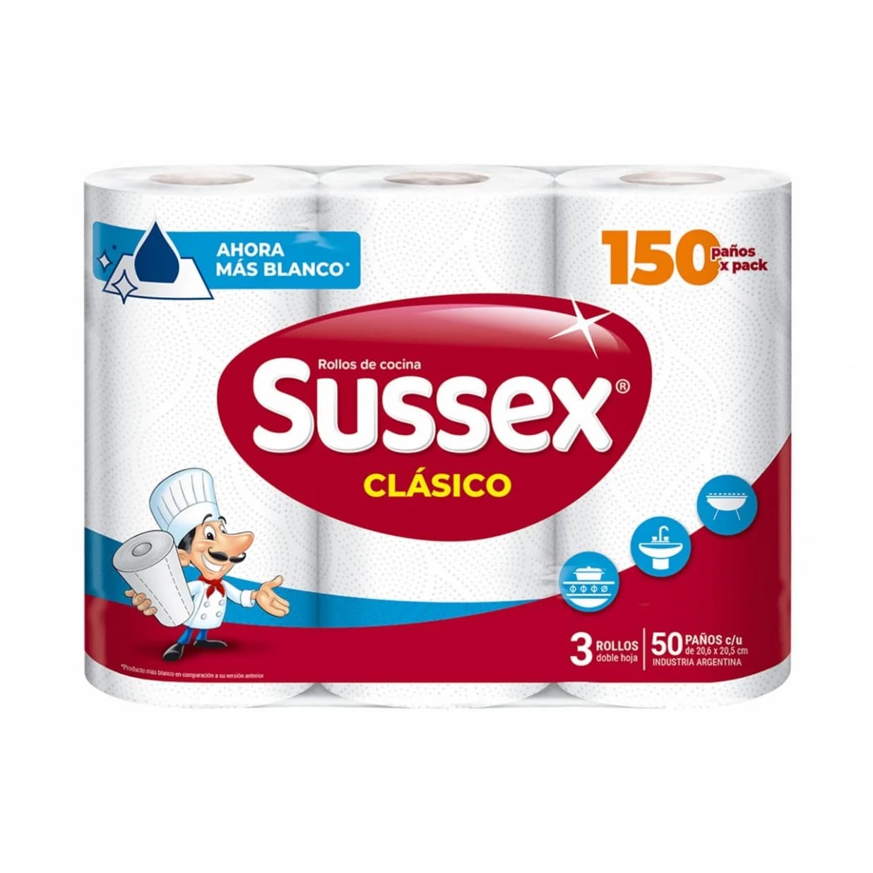 Rollo Servilletas Sussex x3