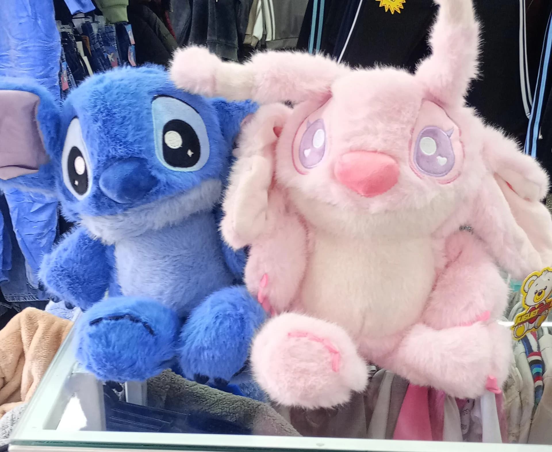 PELUCHE STITCH AZUL Y ROSA