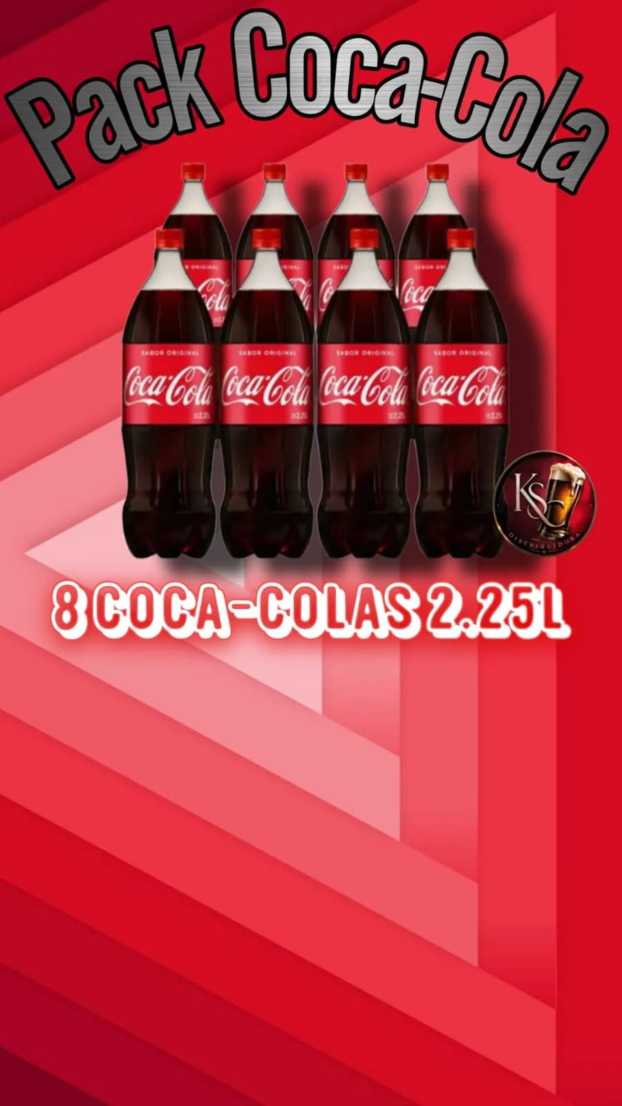 COCA COLA 2 25L - PACK x8
