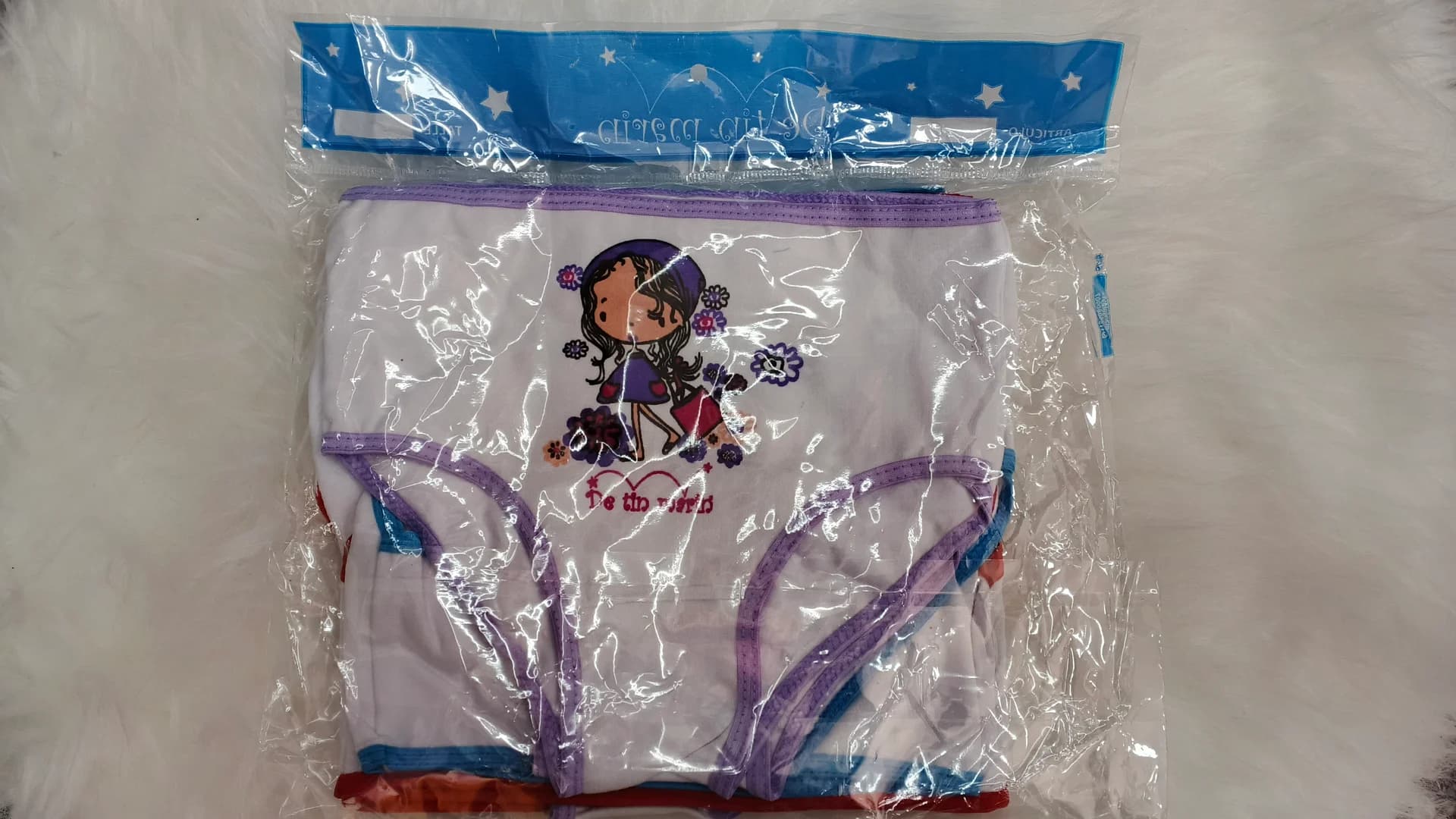 Bombacha algodón estampada nena surtido