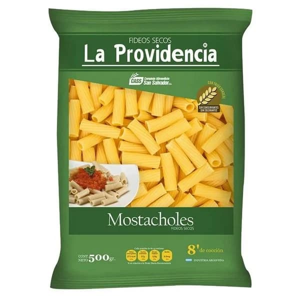 Fideos Mostacholes La providencia