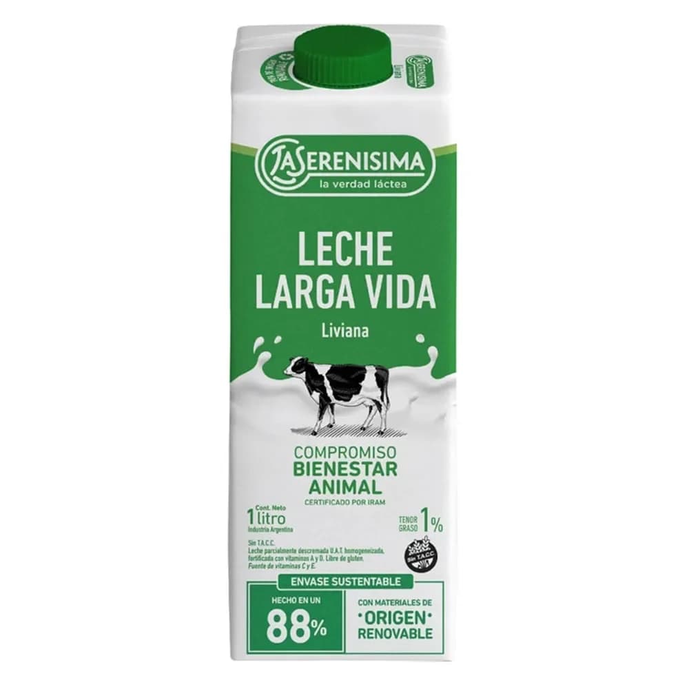 Leche Descremada La Serenisima 1L