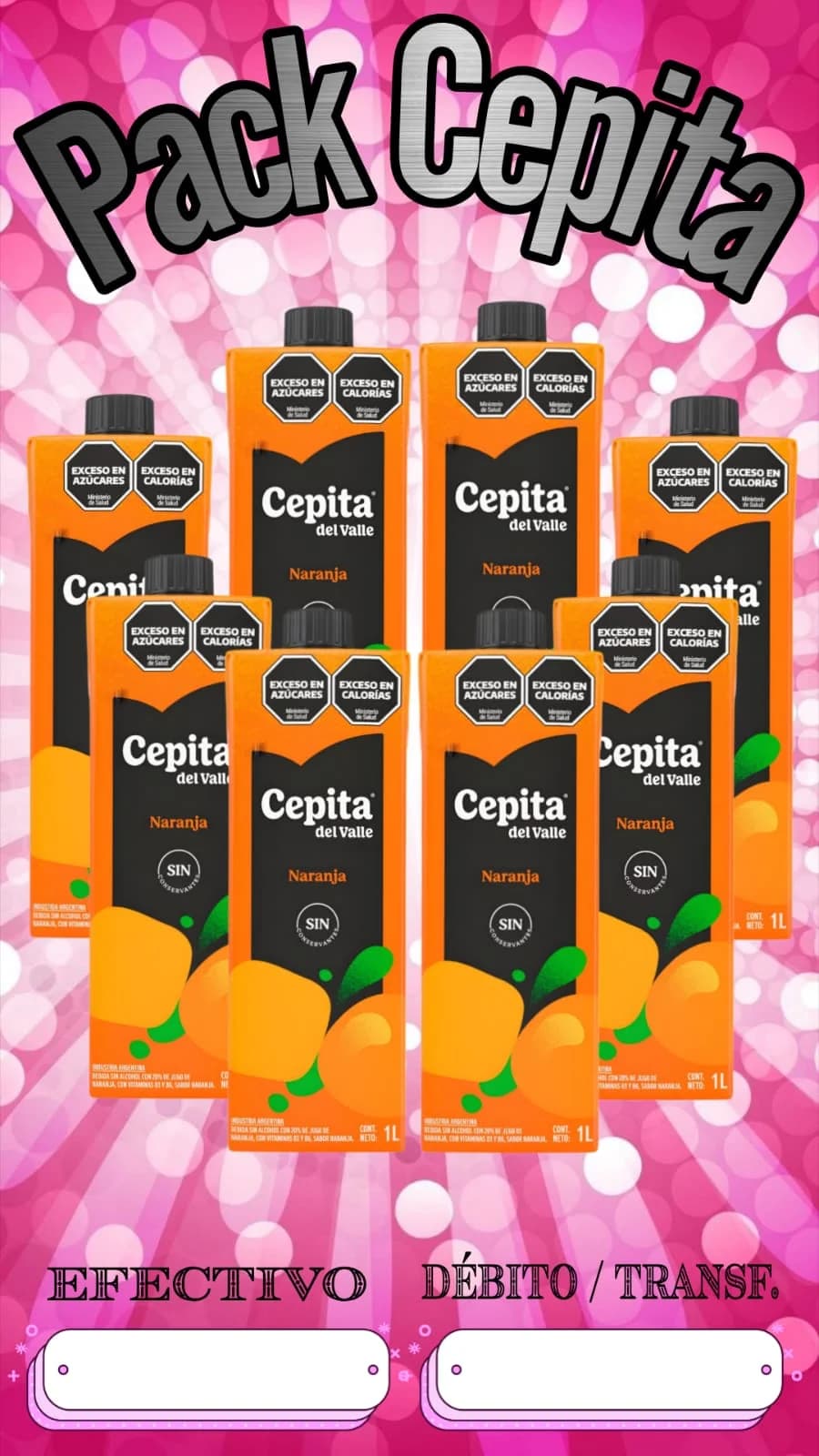 JUGO CEPITA 1L - PACK x8