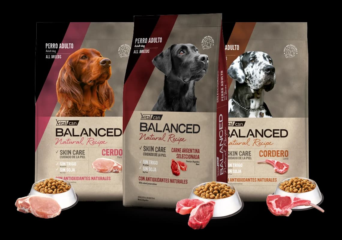 VITAL CAN BALANCED NATURAL RECIPE PERRO CERDO/CORDERO/CARNE/POLLO 15 KG