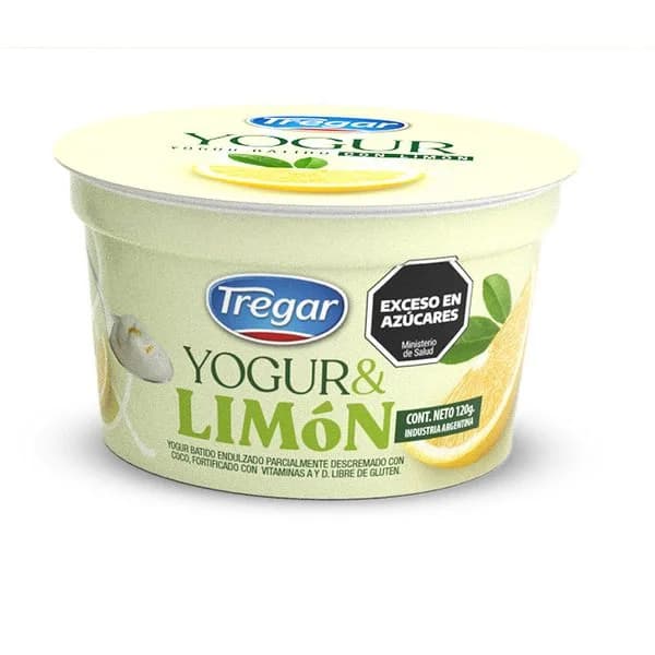 Yogur limon batido 120g tregar