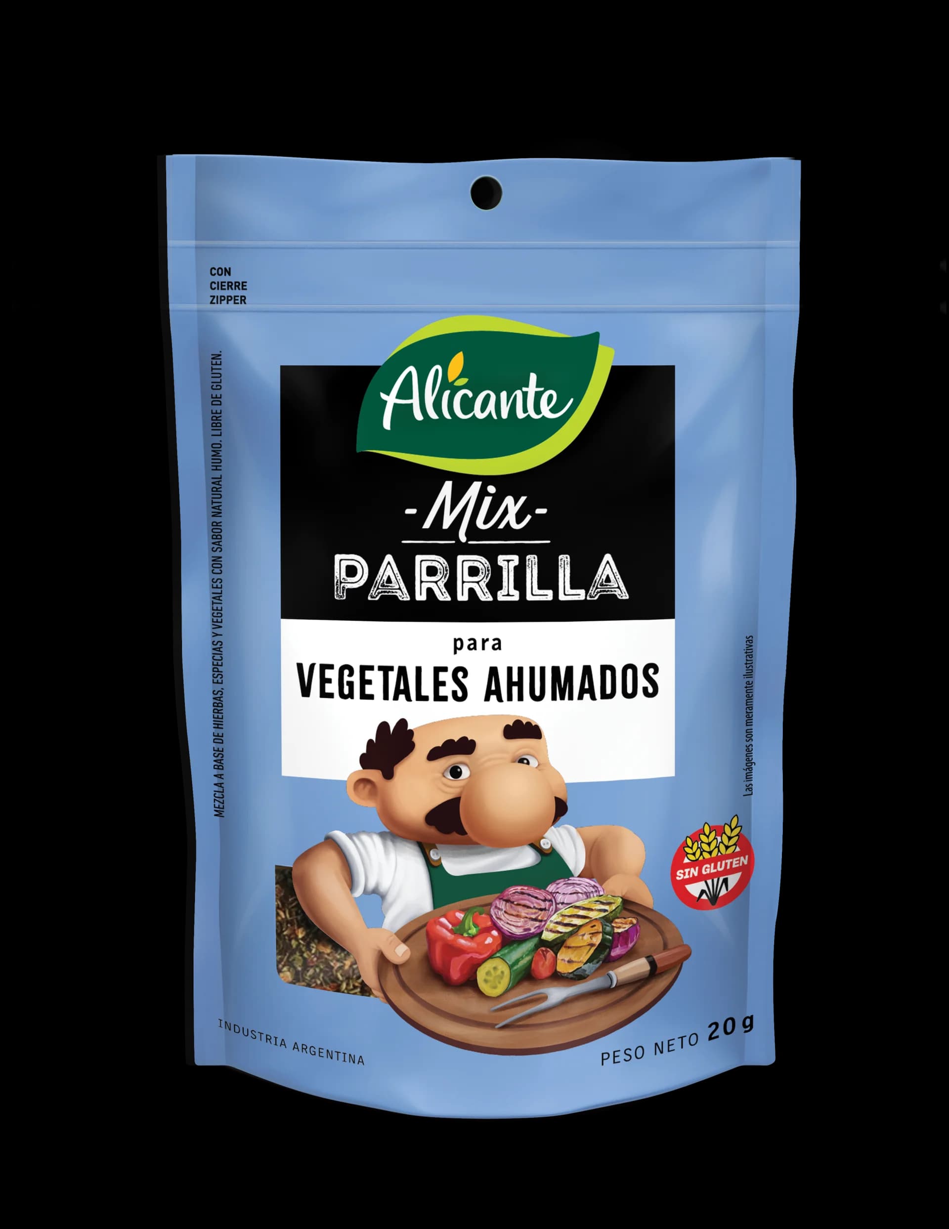 Condimento alicante Vegetales ahumados 25g Mix parrilla