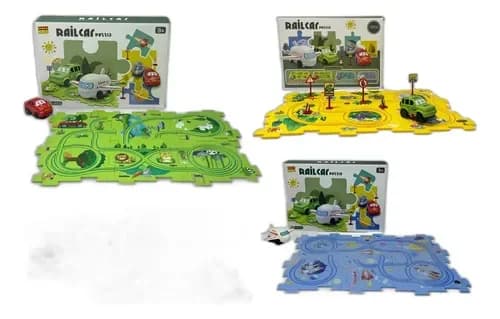 JUEGO RAIL CAR PUZZLE - KIDS