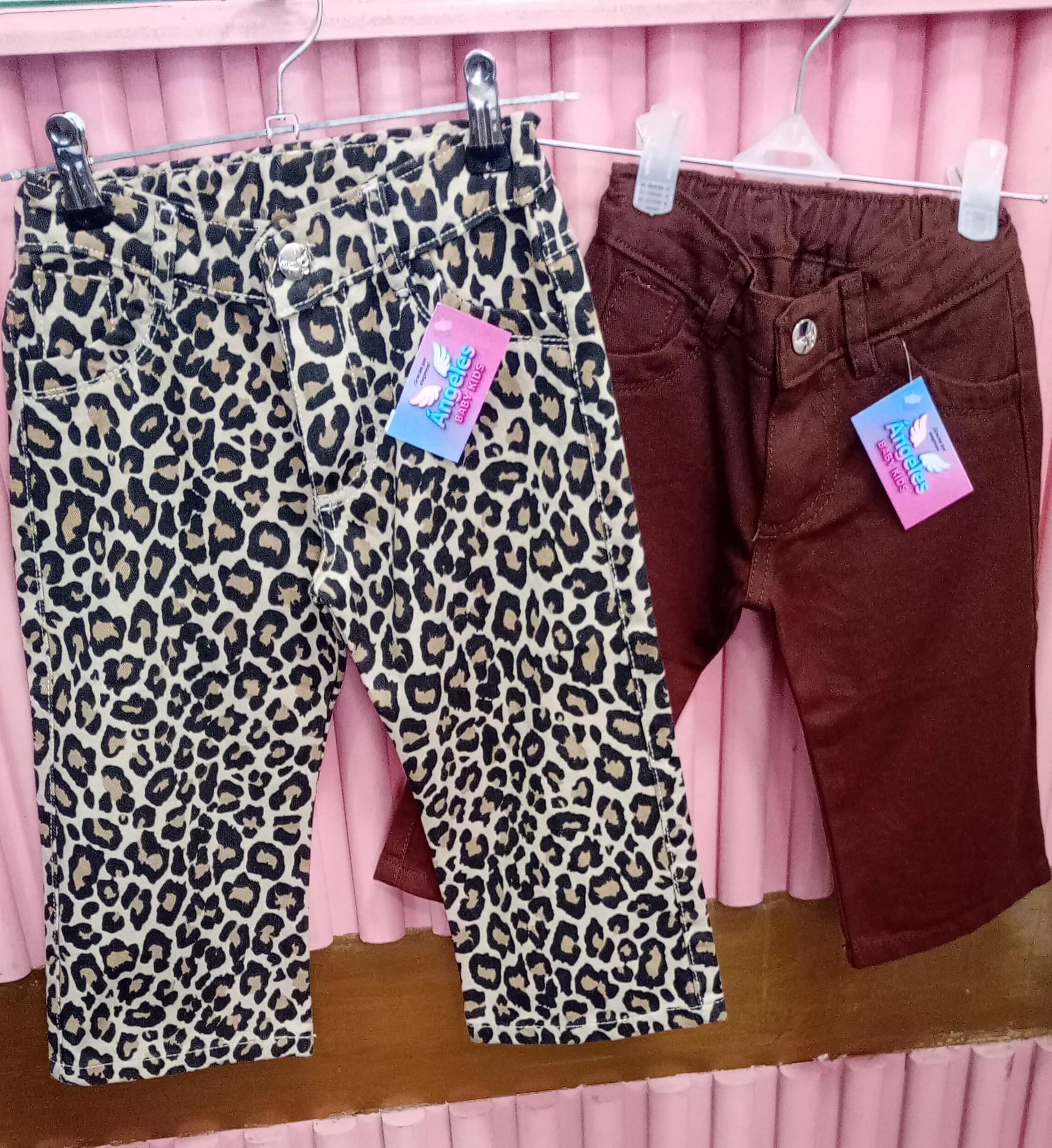 JEANS BEBA ANIMAL PRINT, CHOCOLATE