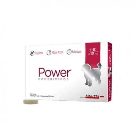 COMPRIMIDO POWER PULGAS power 5-10KG GATOS HASTA 6KG