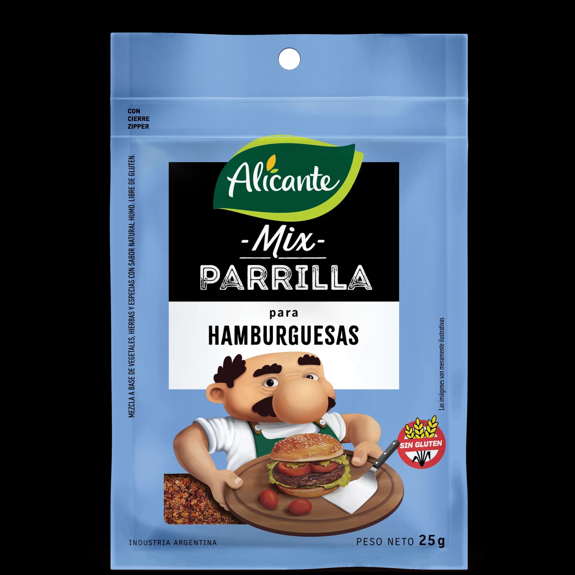 Condimento alicante Hamburguesa 25g MIx parrilla