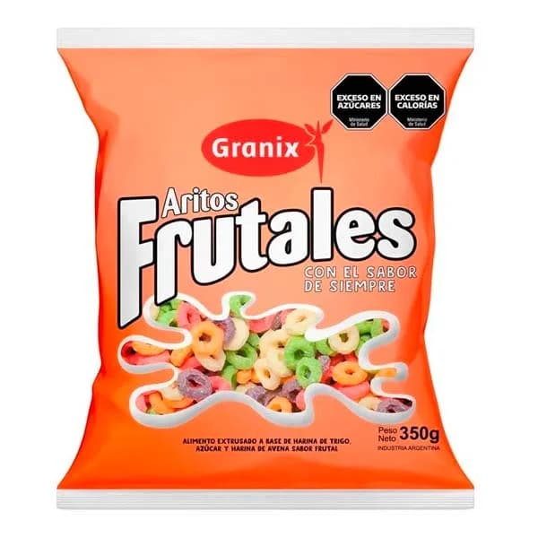 Cereales aritos frutales Granix 130g