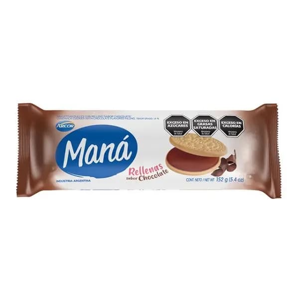 Galletita mana Rellena Chocolate