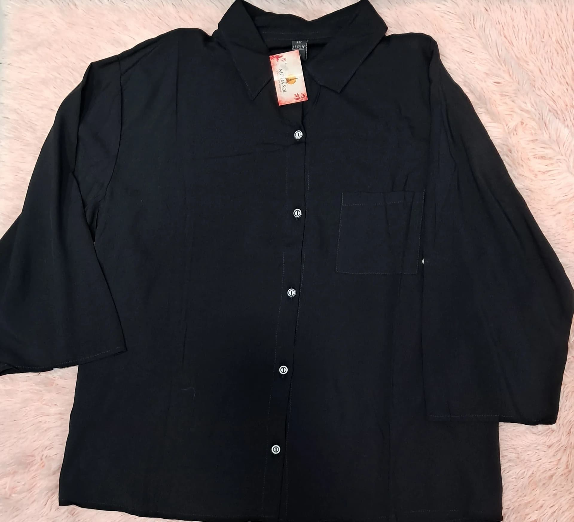 CAMISA FIBRANA 3/4 MUJER