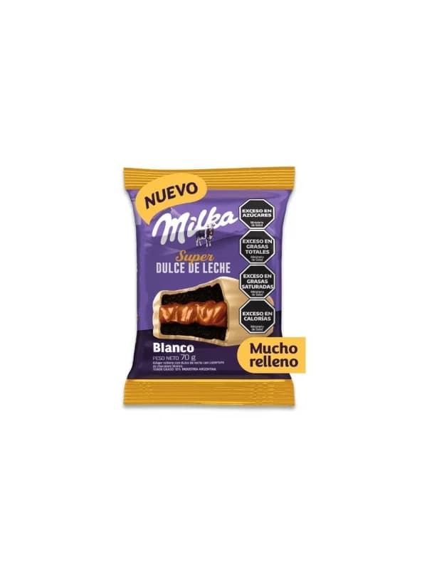 Alfajor Milka Super Dulce de Leche Blanco