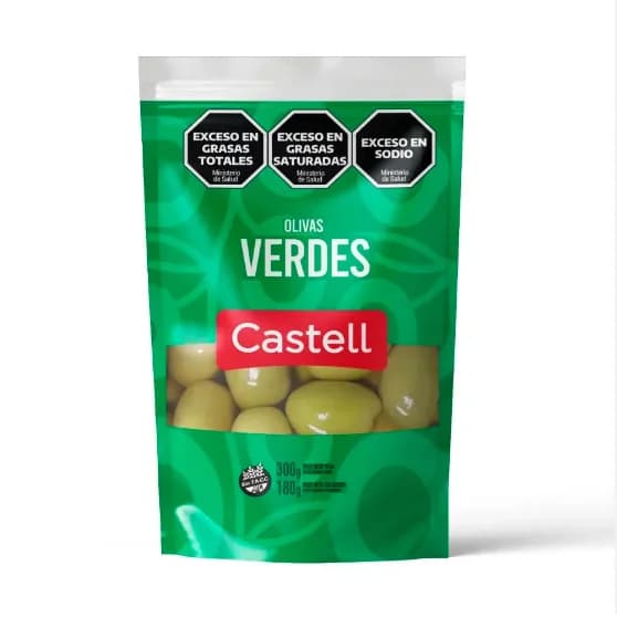 Aceitunas  Verdes Castell 100g