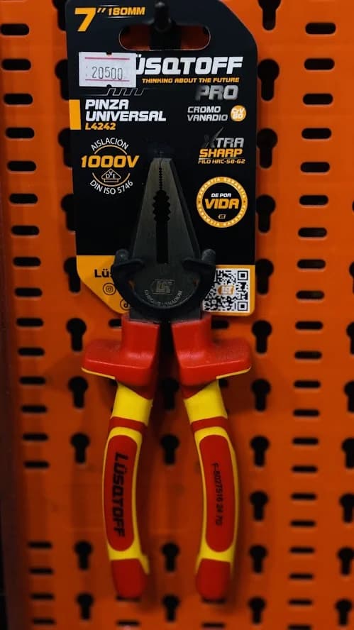 Pinza 7" aislacion 1000v Lusqtoff