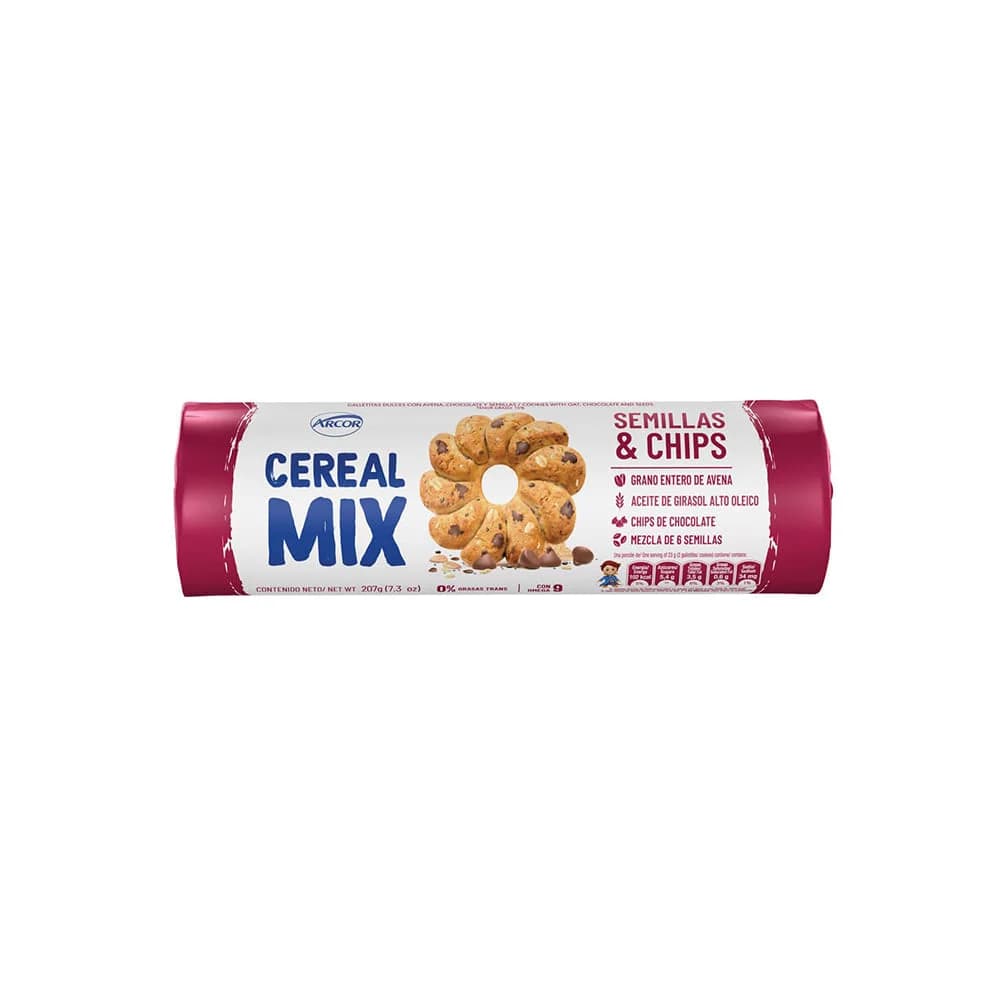 Galletas Cereal Mix Semillas y Chips