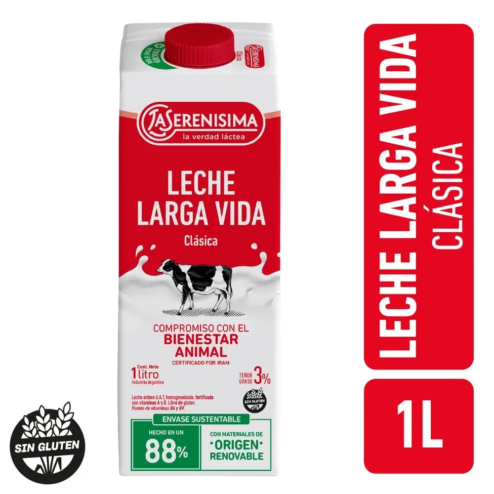 Leche entera La Serenisima 1L