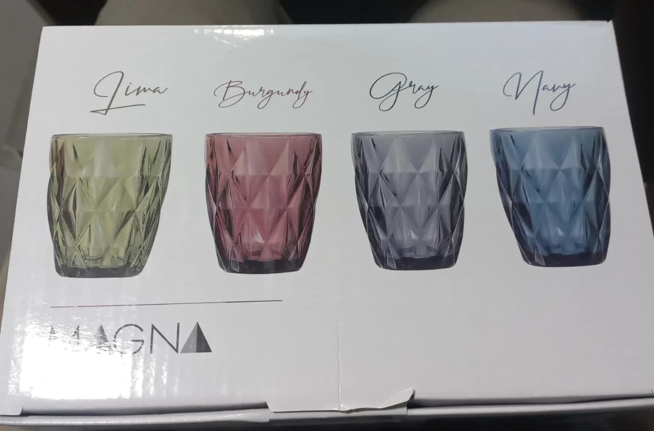 SET VASOS AZUL Y ROJO (X6PCS