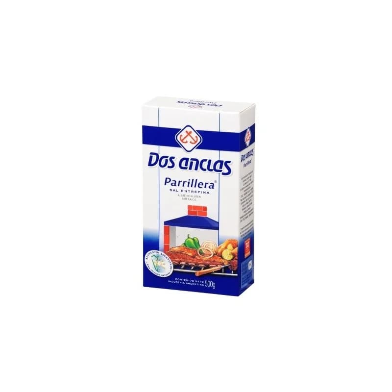 Sal Parrillera Dos Anclas Caja 500g