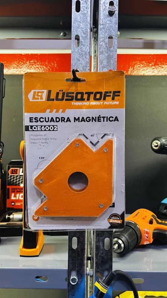 Escuadra magnetica 4" Lusqtoff