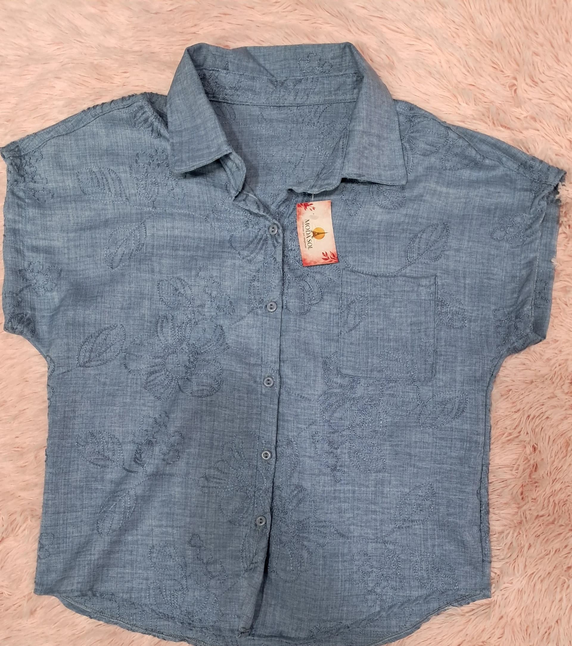 CAMISA MANGA CORTA JAPONESA DE MUJER