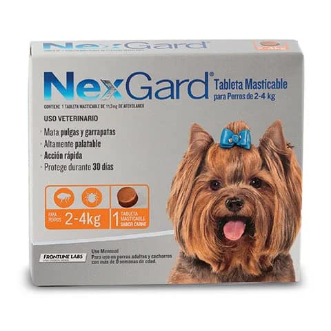 Nexgard (pastilla) de 2 a 4 kg